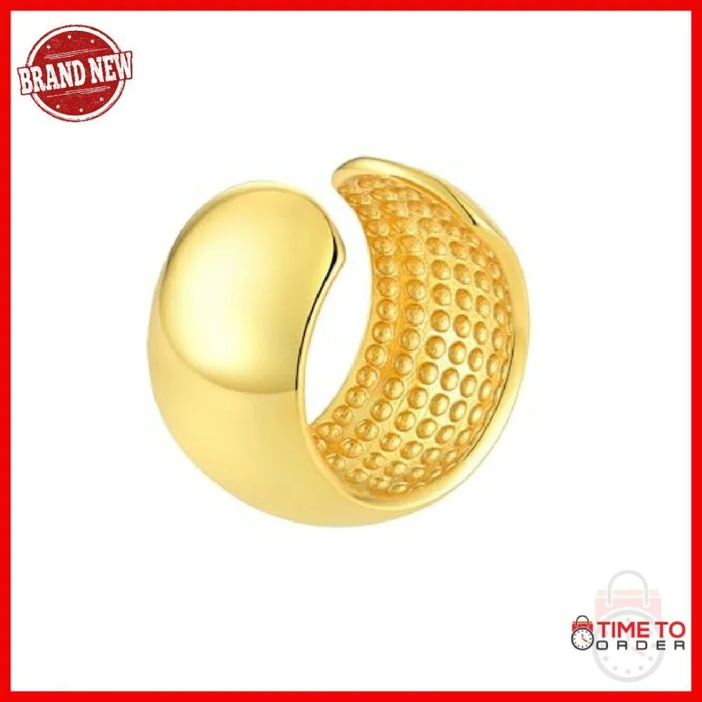 Sterling Silver Clip-On Ear Cuff Non-Piercing Fine Jewelry for Women